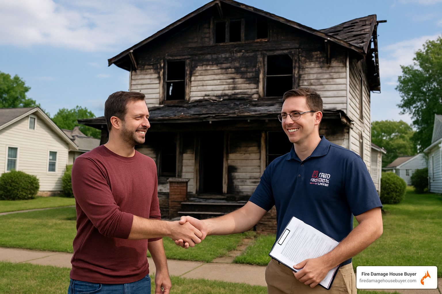 homeowner closing deal with Fire Damage House Buyer - Fire Damage Insurance Claims: Complete Step-by-Step Guide (2025) homeowner closing deal with Fire Damage House Buyer - Fire Damage Insurance Claims: Complete Step-by-Step Guide (2025)