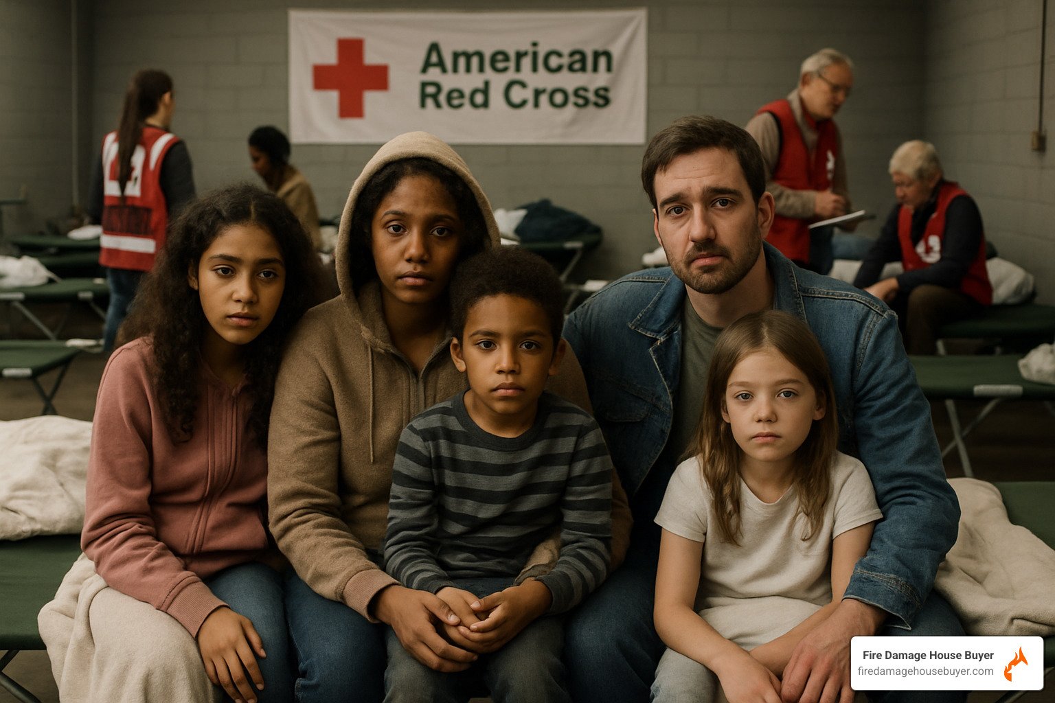 family at emergency shelter after fire - Post-Fire Recovery & Resources family at emergency shelter after fire - Post-Fire Recovery & Resources
