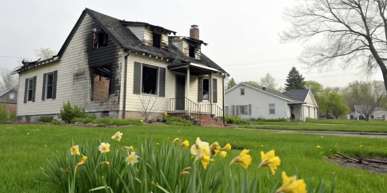 A house with fire damage, a reason to get a cash offer for my house.