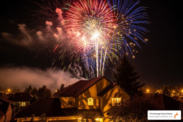 can fireworks start a fire