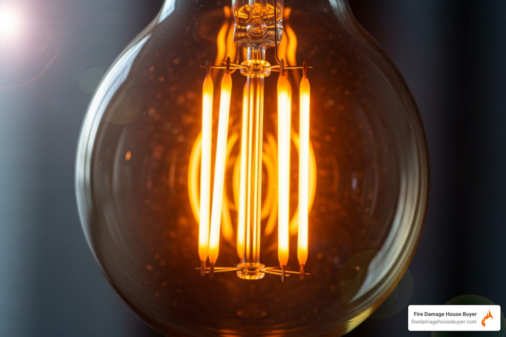 do led lights get hot enough to start a fire