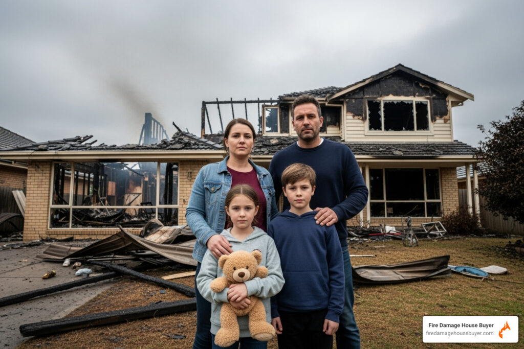 how to help a family whose house burned down​