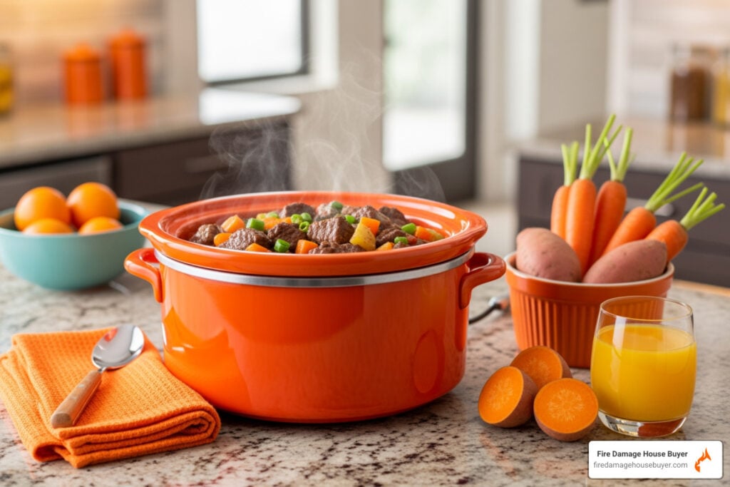 can a crock pot catch on fire