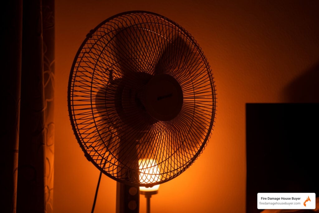 can leaving a fan on all night cause a fire