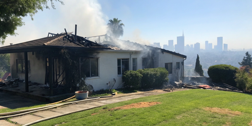 Selling a house with significant fire damage in Los Angeles.